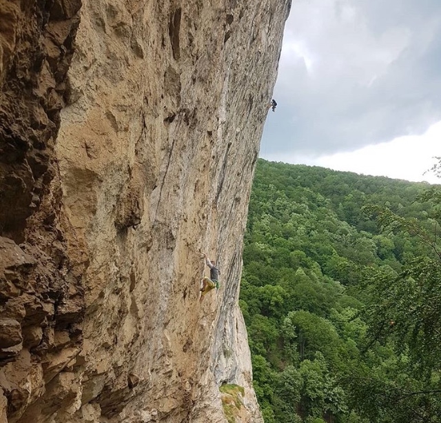 Адам Ондра (Adam Ondra) на маршруте 9а+ "Stone Butterfly". Фото Adam Ondra 