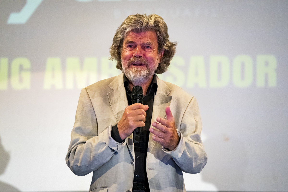 Райнхольд Месснер (Reinhold Messner) на церемонии Arco Rock Legends 2018. Фото rockmasterfestival