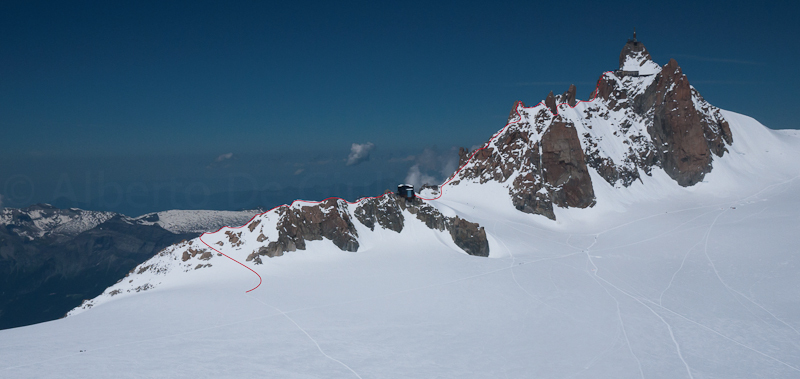 гребень "Космик" (Cosmiques Arête)  