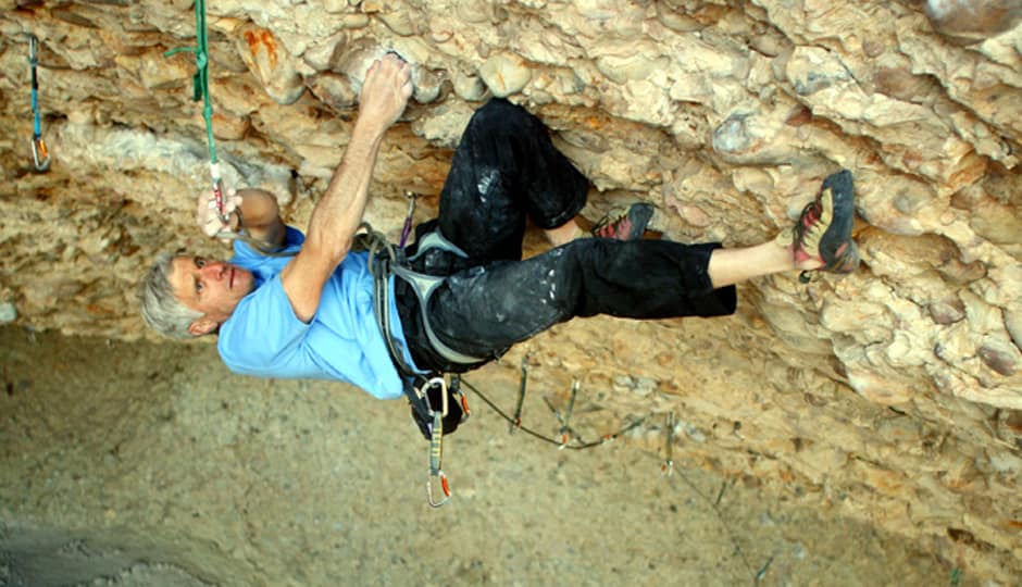 Ли Шефтель (Lee Sheftel) на маршруте пещеры Pipe Dream, в каньоне Maple Canyon, штат Юта. Фото Lee Sheftel