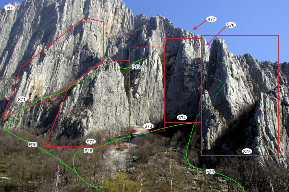 Фото маршрутов для  Чемпионата Украины по альпинизму 2018 года в скальном классе в Враца, Болгария