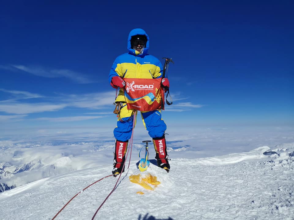 Александр Коваль на вершине Денали. Фото Александр Коваль