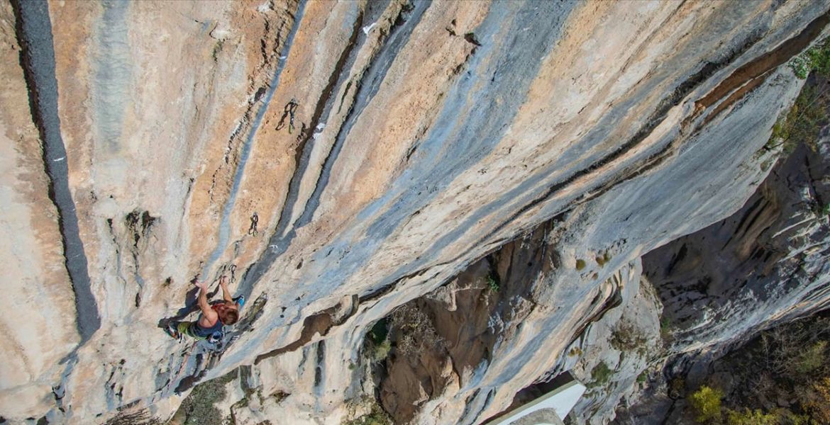 Себастьян Буин (Sébastien Bouin) на маршруте "The Dream" категории 9b