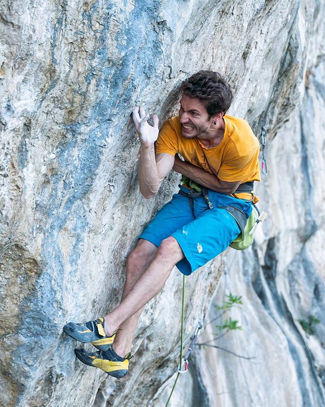 Стефано Гизольфи (Stefano Ghisolfi) на маршруте ‘The Bow’ категории 9a+