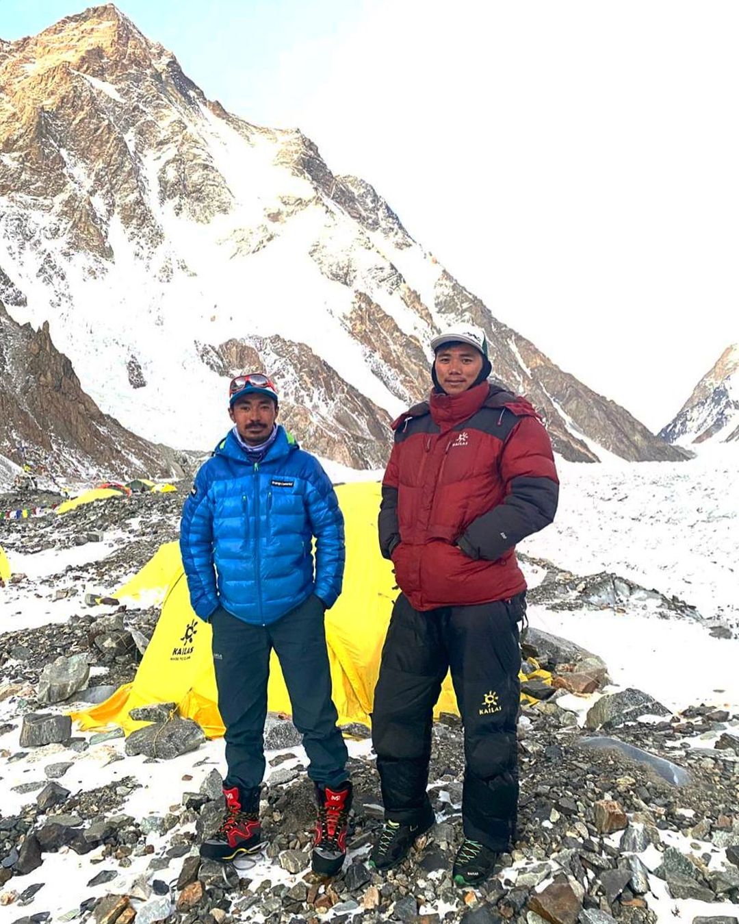 Гханг Дава Шерпа (Ghhang Dawa Sherpa) в базовом лагере восьмитысячника К2