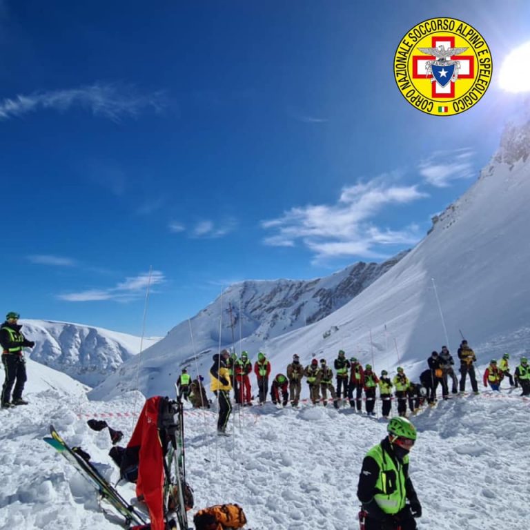 Поисковые работы на склоне горы Велино (Monte Velino)