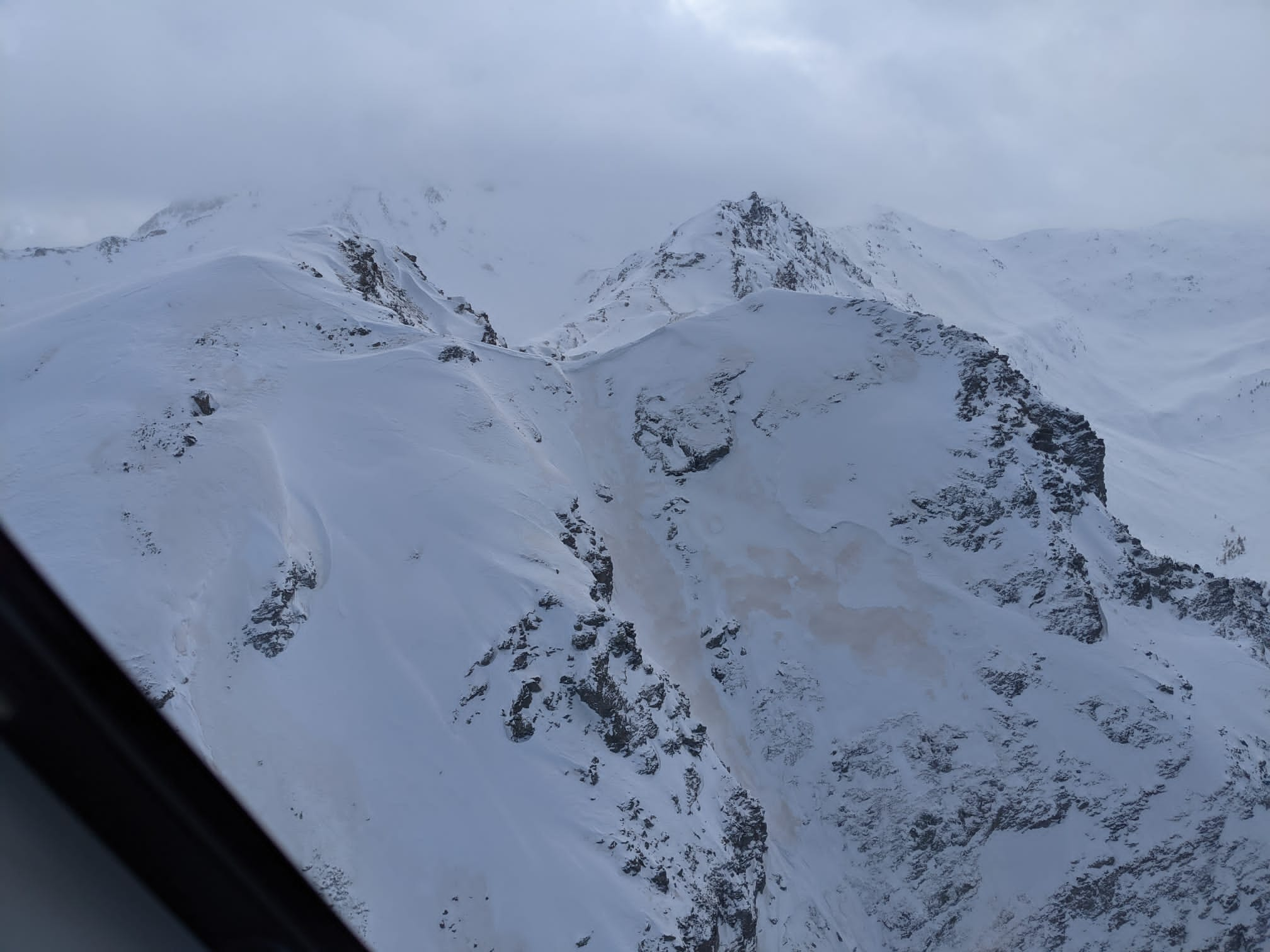 Кулуар, где произошла авария