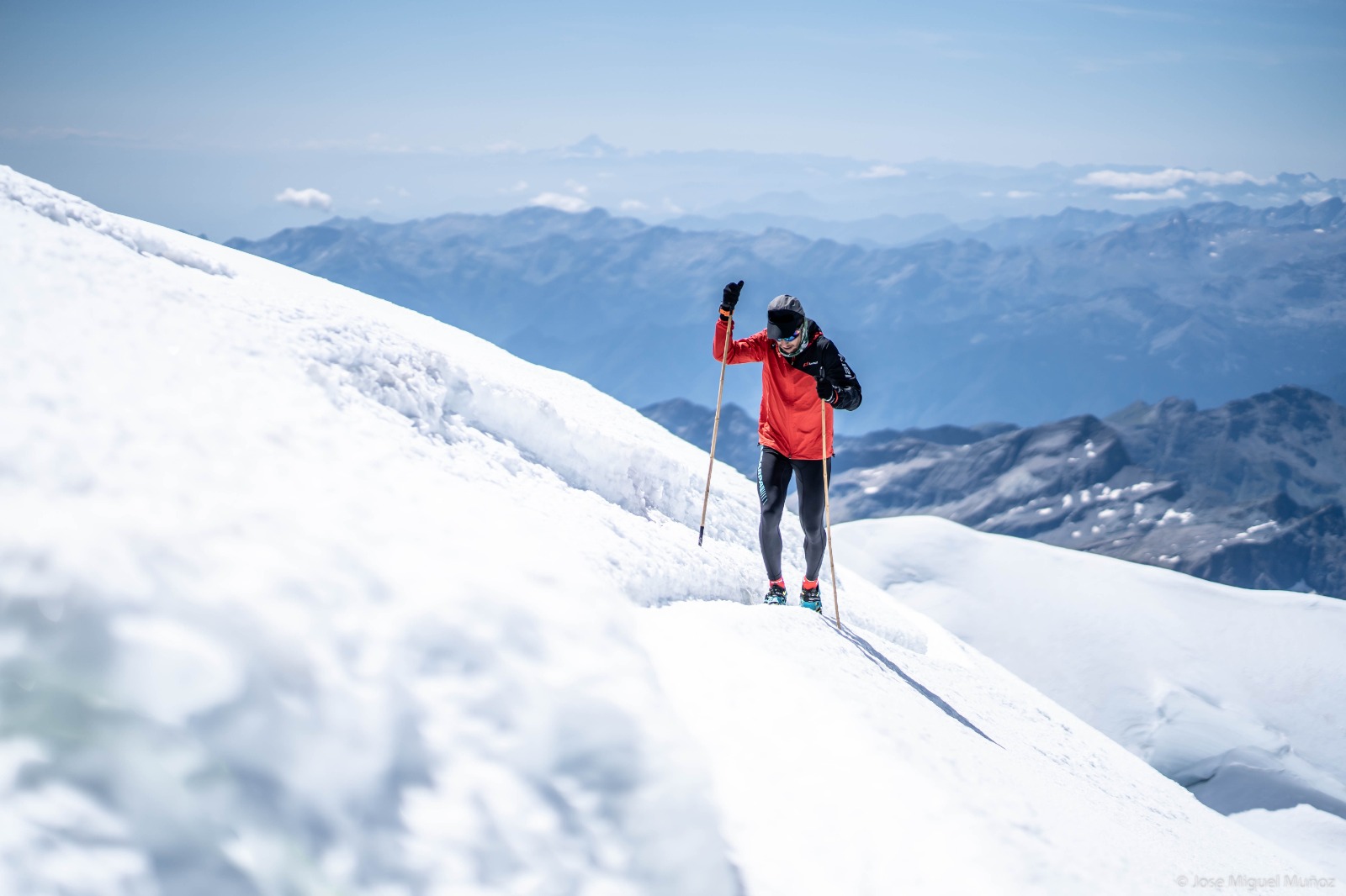 Мануэль Мерильяс (Manuel Merillas) в восхождении на Монте Роза (Monte Rosa, 4634м) 