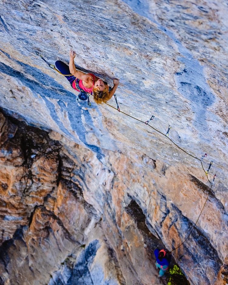 Сольвейг Корхерр (Solveig Korherr) на маршруте "La cabane au Canada", 9a