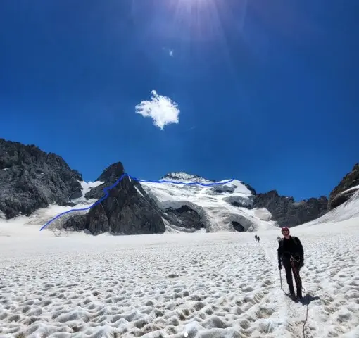 Альтернативний маршрут на Dome de Neige del Ecrins. Фото: Pierrick Fine