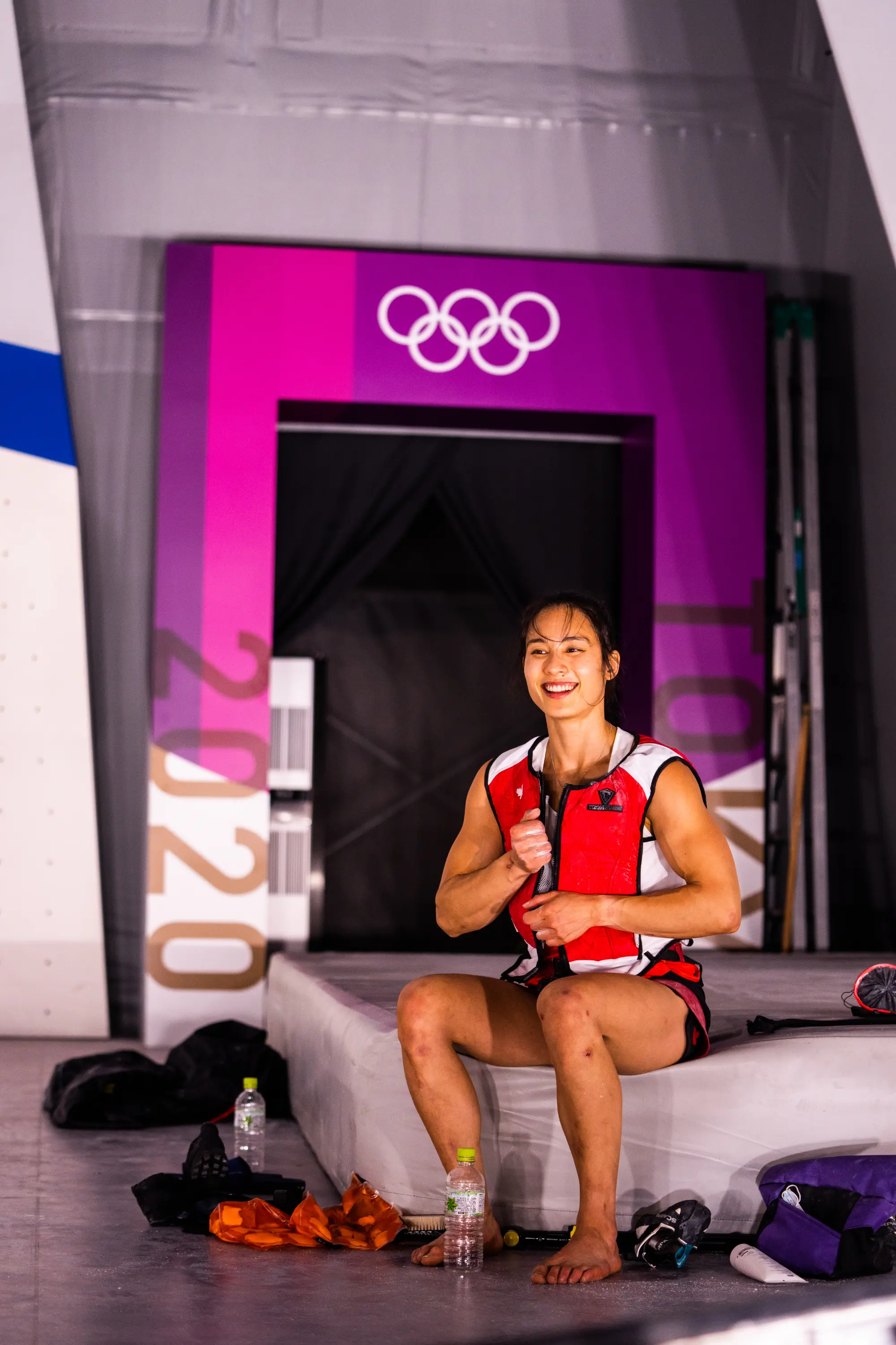 Аланна Їп тренується на Олімпійських іграх у Токіо 2020. Фото: Daniel Gajda/IFSC