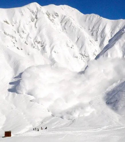 Лавина на горі Масаго (Mount Masago), Японія в якій загинули 7 людей