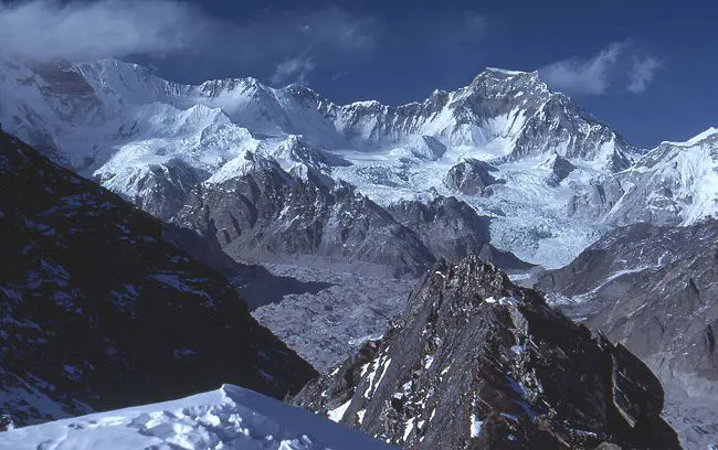 Вид з вершини Гокіо-Рі (Gokyo Ri, 5357 м)