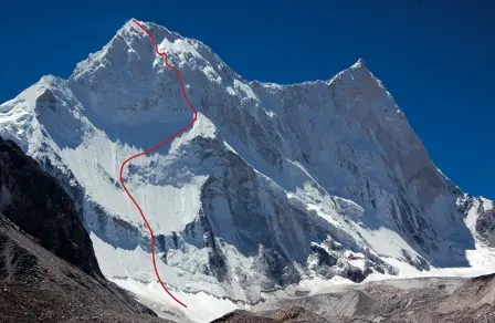 Маршрут "Bushido" по північній стіні гори Каланка (North face of Kalanka 6931 м), Східний Гарвал, Гімалаї, Індія 