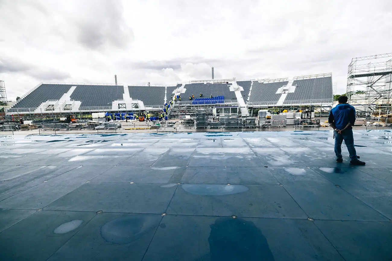 Скеледром, який буде використовуватися на Олімпійських Іграх у Парижі 2024 року. Фото Jan Virt / IFSC